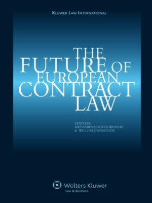 cover image of The Future of European Contract Law